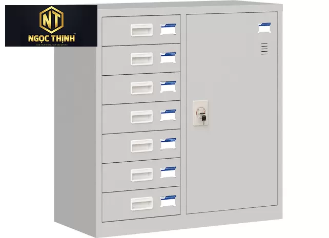 Tủ sắt sơn tĩnh điện 2 khoang TU88-7DB Tủ sắt sơn tĩnh điện 2 khoang TU88-7DB